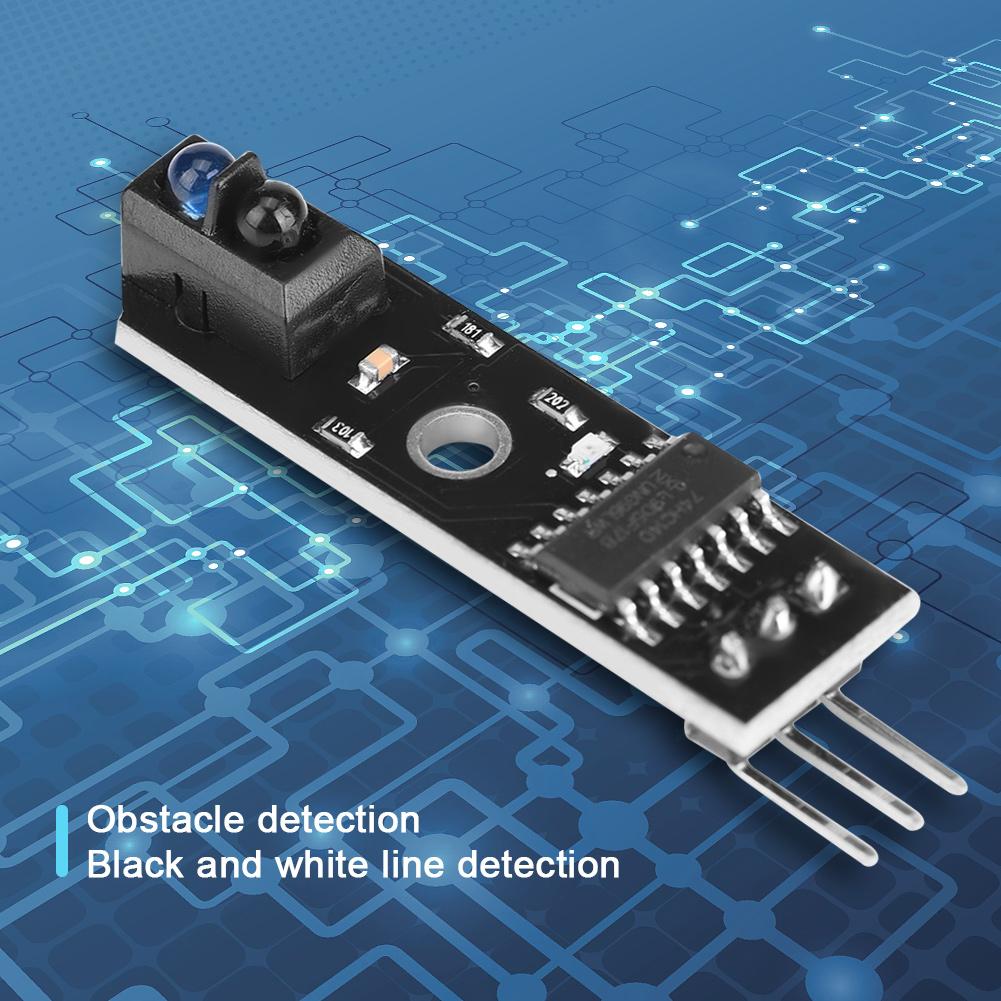 3pcs 1channel Infrared Reflection Tracking Sensor Module Smart Car BlackWhite Line Detection