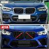 Front Grill erts Trims For BMW X3 G01 X4 G02 X5 G05 X6 G06 Wrap Covers Grill Stripes Accessories