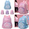 Adorable Cartoon Backpack For Kids Breathable Pu Material School Bag With Curved Straps