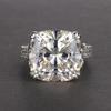 Luxury Zircon Gem Diamond Band Ring with Niche Appeal