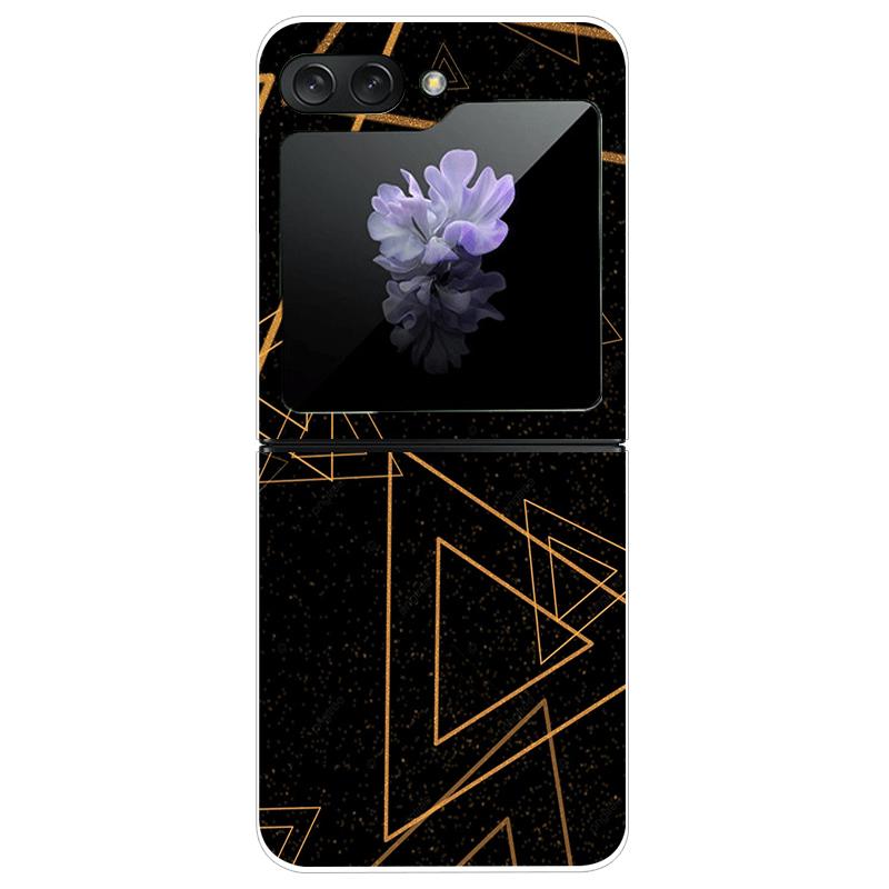 Transparent Case For Samsung Z Flip7 5G Fashion Printing Hard PC Clear Phone Cover For Galaxy Z Flip 7 Protective Fundas Shells