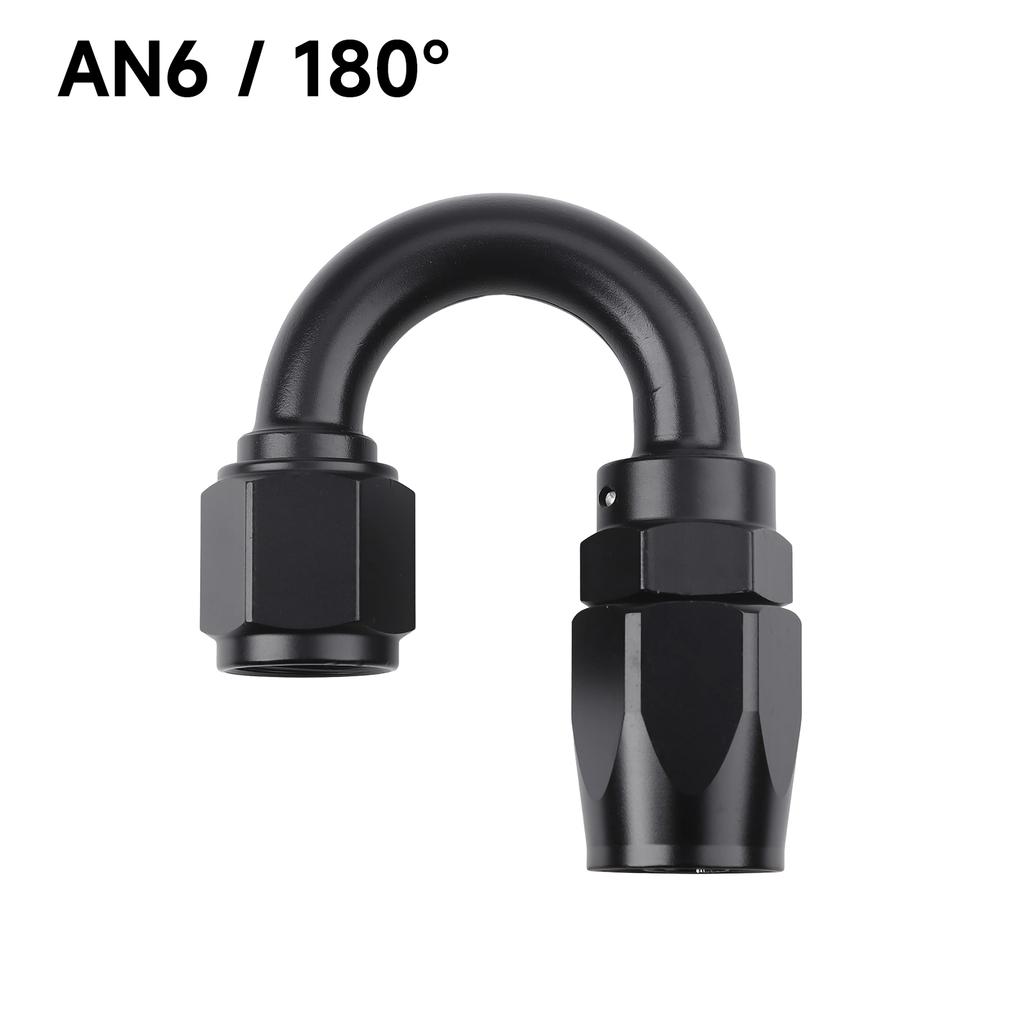 1 PCS Universal Straight 0 45 90 180 Degree Aluminum Car Swivel Hose End Fitting Adapter AN4/AN6/AN8/AN10 Oil Fuel CPE Line NPT