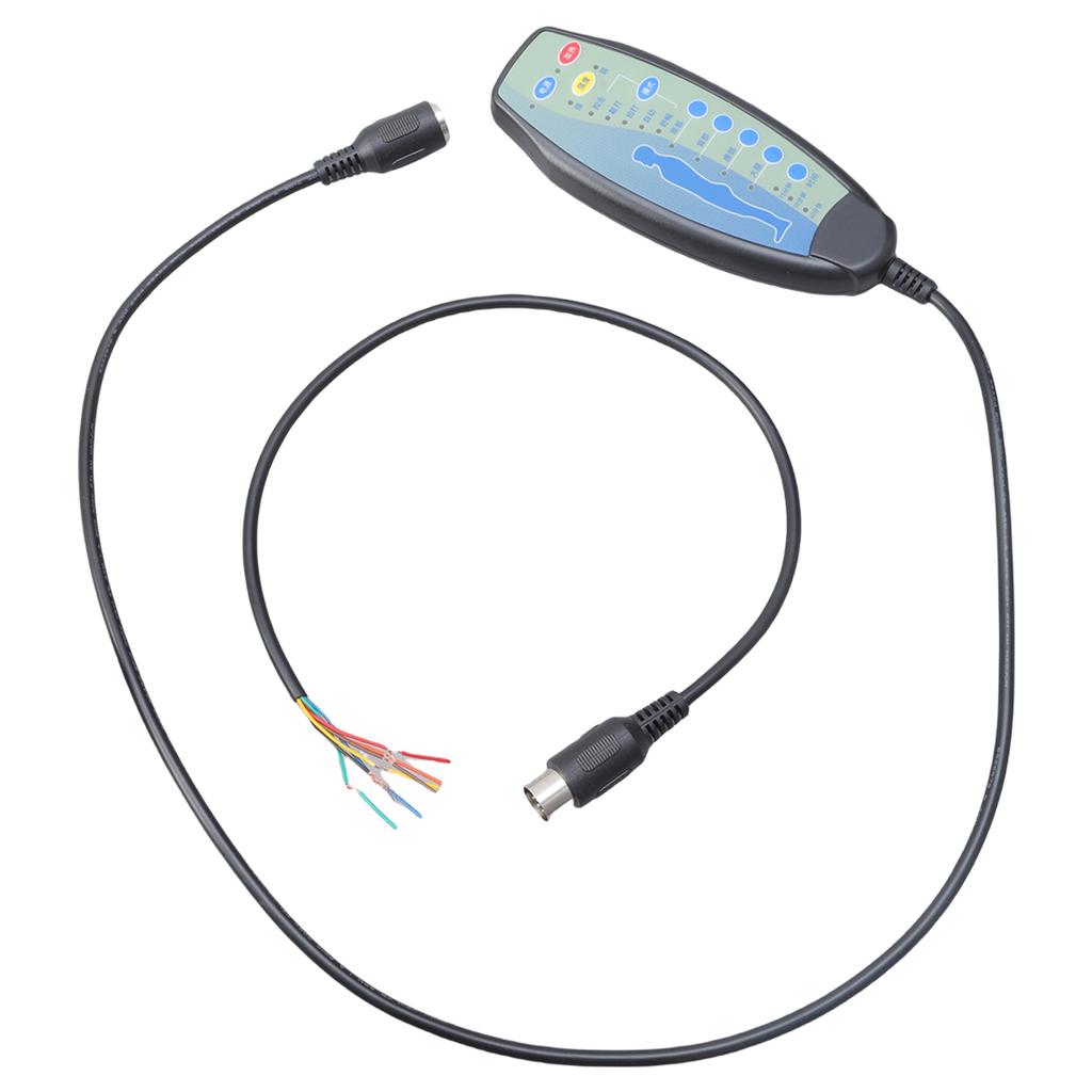Multiple Mode Massage Remote For Electric Recliner Chair 8 Pin Female Connectors 12VDC 20in Cord Heating Intensity Options