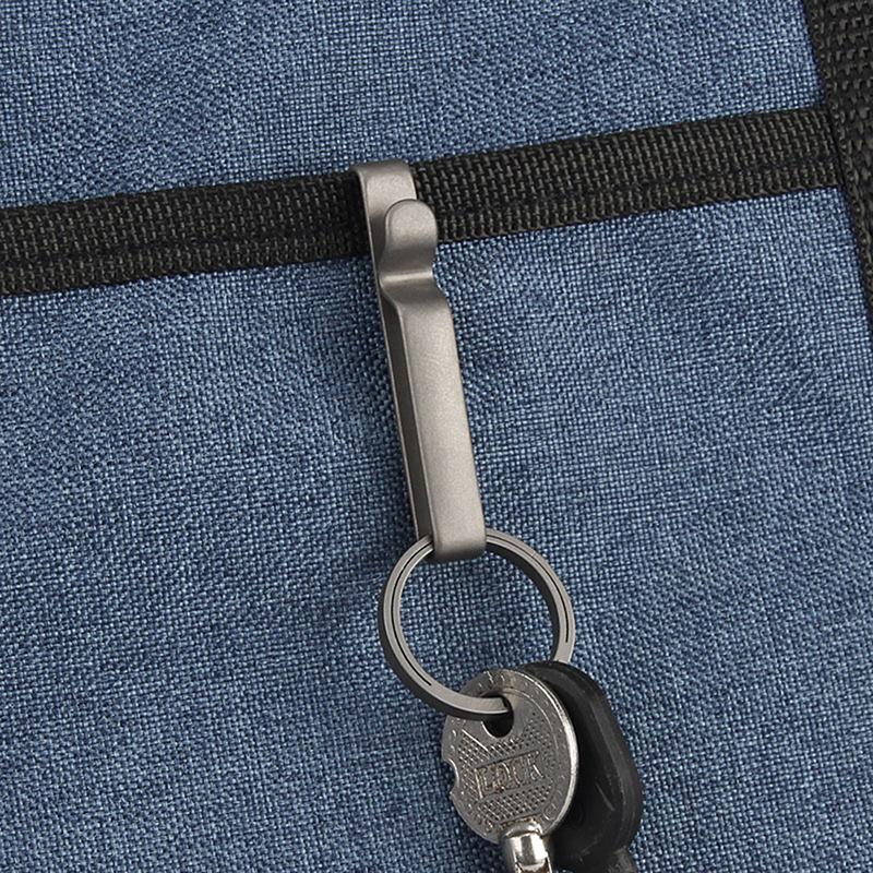 Hiking Titanium Alloy Buckle Ribbon Ending Buckles Belt Clip Quick Draw Keychain Hanging Buckles Key Ring