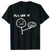 Funny Please Use This Your Brain Sarcasm T Shirts Funny Graphic Y2k Tops Streetwear Short Sleeve Harajuku Humor Joke Men T-shirt