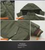 Men's Hooded Camouflage Velvet-Lined Cotton Jacket