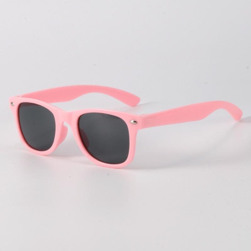 Anti-UV Color Block Children's Sunglasses: Trendy, Cute, Comfortable, Windproof & Sandproof for Boys and Girls
