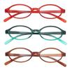 Fashion Retro Blue Green Oval Compact Frame Short Sighted Glasses Women'S Anti Blue Lamp Glasses New Style Myopia Eyeglasses