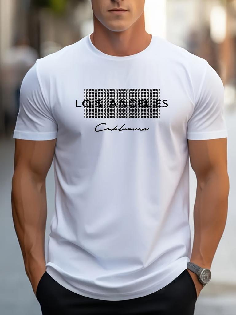 Mens short sleeved Tshirt comfortable and stretchy summer fashion casual daily style fashion clothing