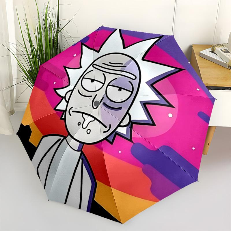 

1PC Rick Sanchez Automatic Open/Close Umbrella, 8-Rib Sturdy Frame, Durable Canopy, Highquality Construction, Fashion Lovers yy250920047