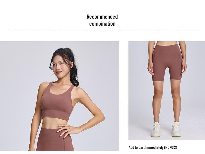 2025 High Support Lycra Sports Bra with Removable Pads and Cross Back Design for Yoga Fitness