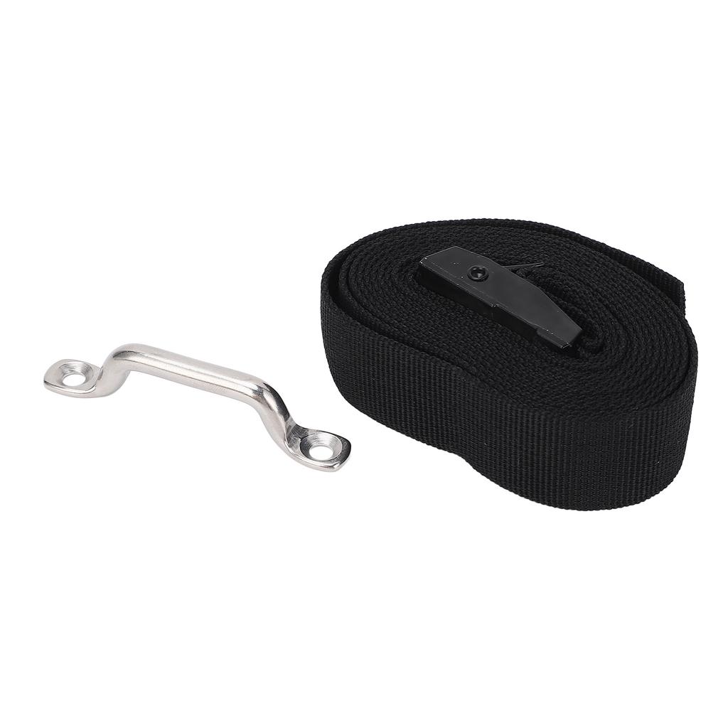 57in Tie Down Strap with Buckles Kit 304 Stainless Steel for Cargo Motorcycle Truck Boat Dirt Bike Kayak 28pcs