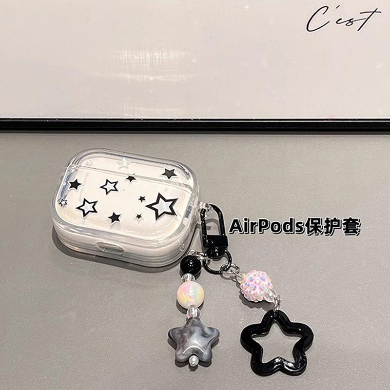Ins Wind Transparent Stars for Airpodspro1 Protective Case Second and Third Generation New Wireless Bluetooth AirPods 1