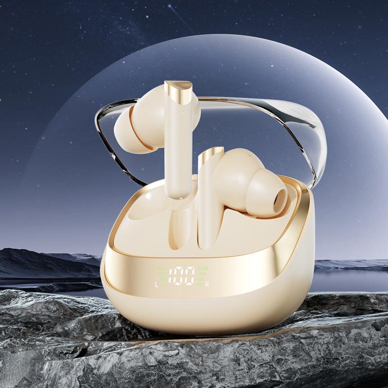 

Беспроводная Bluetooth-гарнитура с активным шумоподавлением, высокое качество звука и долгий срок службы батареи бежевый