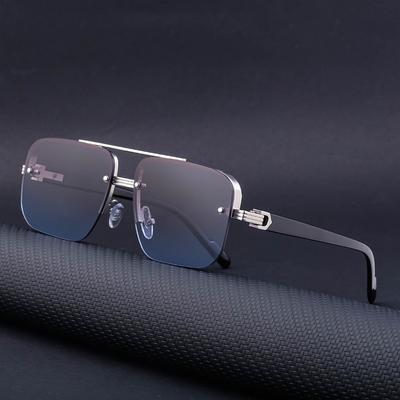 Nouvelles Lunettes de Soleil Demi-Monture Bordées Pour Femmes Lunettes de Soleil Haut de Gamme Pour Conduite Pour Lunettes Pour Hommes