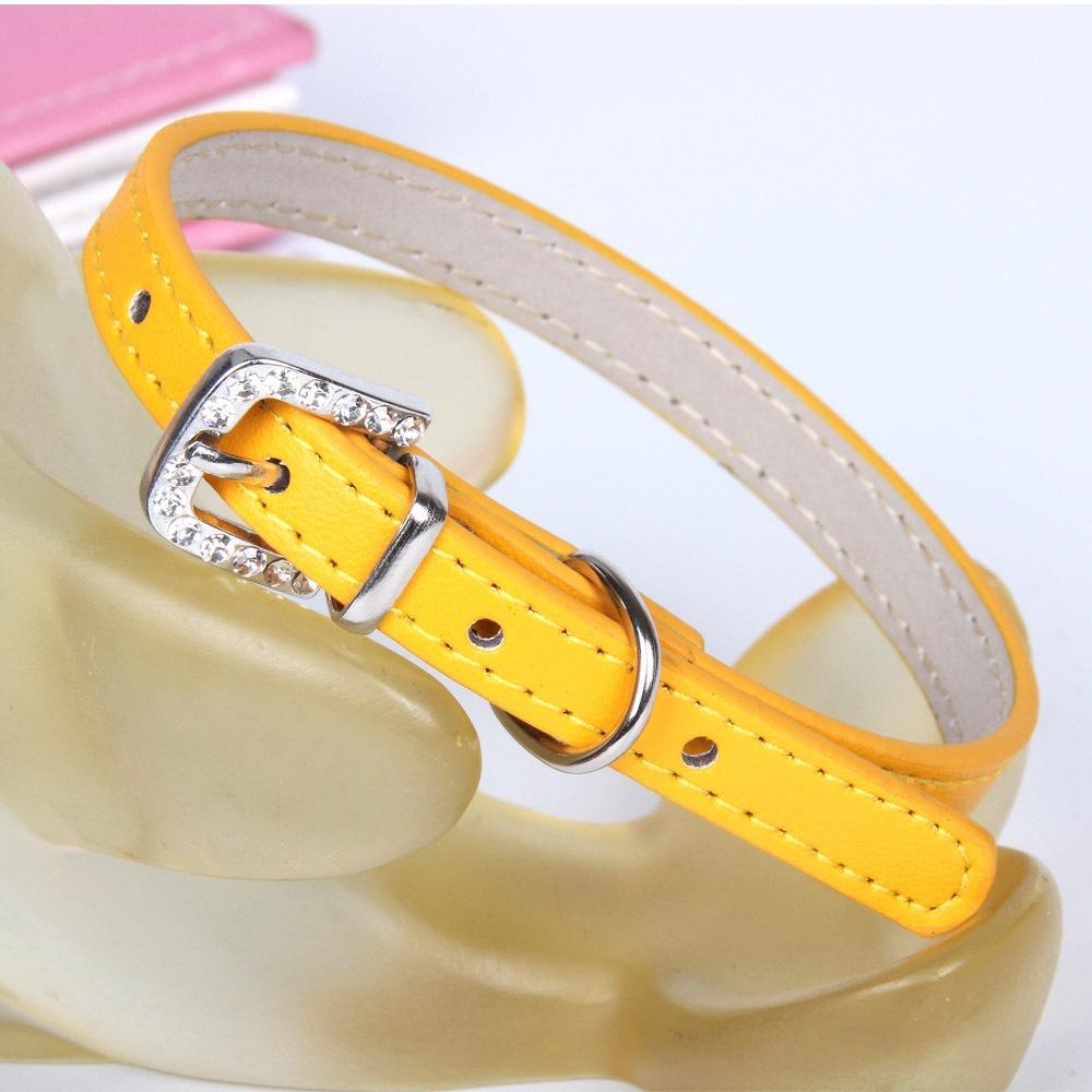 Curated Cat & Dog PU Leather Hanging Neck Collar & Leash - European & American Style