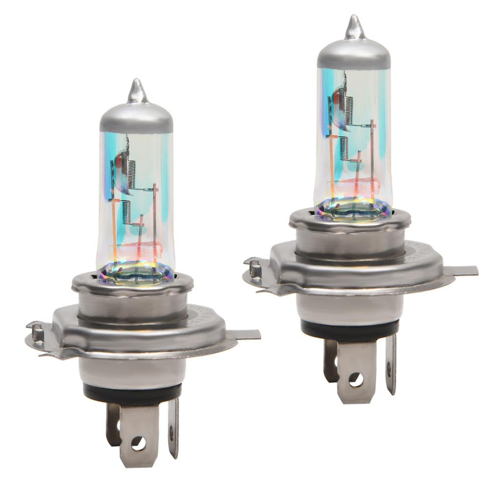 2 Stück H4 Auto Scheinwerferlampen 12V 55W Scheinwerferlampen Super Helle Auto Nebelscheinwerferlampen Fern- und Abblendlicht GM Autoteile Lampen