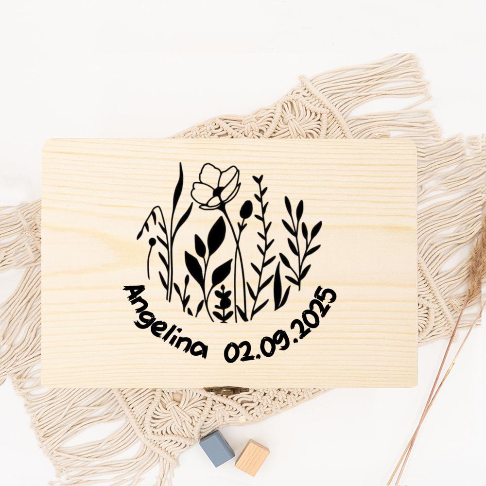 Personalized Keepsake Box,Personalized Engraved Gift Box, Couple's Custom Box, Memorial Gift Box, Wooden Storage Boxes