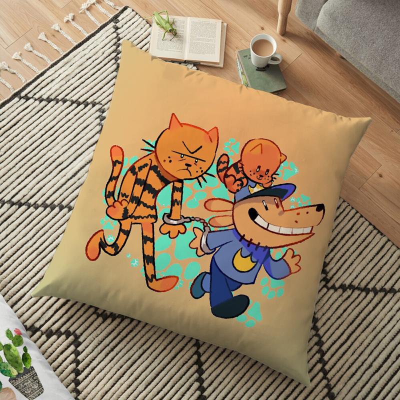 

Dogman Мультяшна Наволочка Людина-Собака Квадратна Подушка Спальня Диван Відпочинок Комфортна Подушка Автомобіль Вітальня Домашній Декор 3