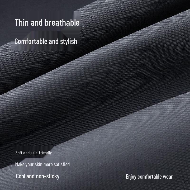 JEEP SPIRIT Men's Ice Silk Loose Straight Casual Pants