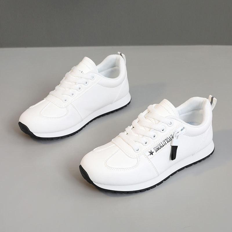 

Женские кроссовки LF901 - Весна и Осень 2025: Повседневный, Тонкая подошва, Низкий верх, Увеличивающий рост, Модный студенческий стиль 40 белый/чёрный