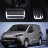För Toyota Proace City EV 2025 Tillbehör Bil Rostfritt Stål Accelerator Bromspedal Halkfria Skyddskuddar 2024