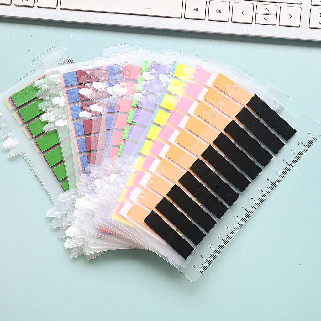 200-3200Sheets Waterproof Sticky Notes, Monochromatic, Plastic Memo Pad with Ruler for School, Office, Student Stationery