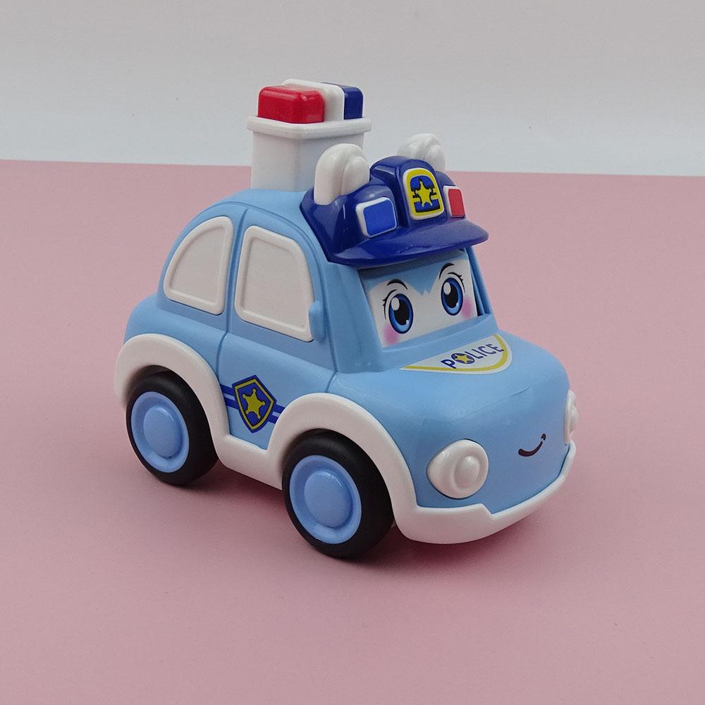 Q Cute Puzzle Enlightenment Toy Engineering Ambulance Police Car Fire Truck Falling Cartoon Cute Inertial Press