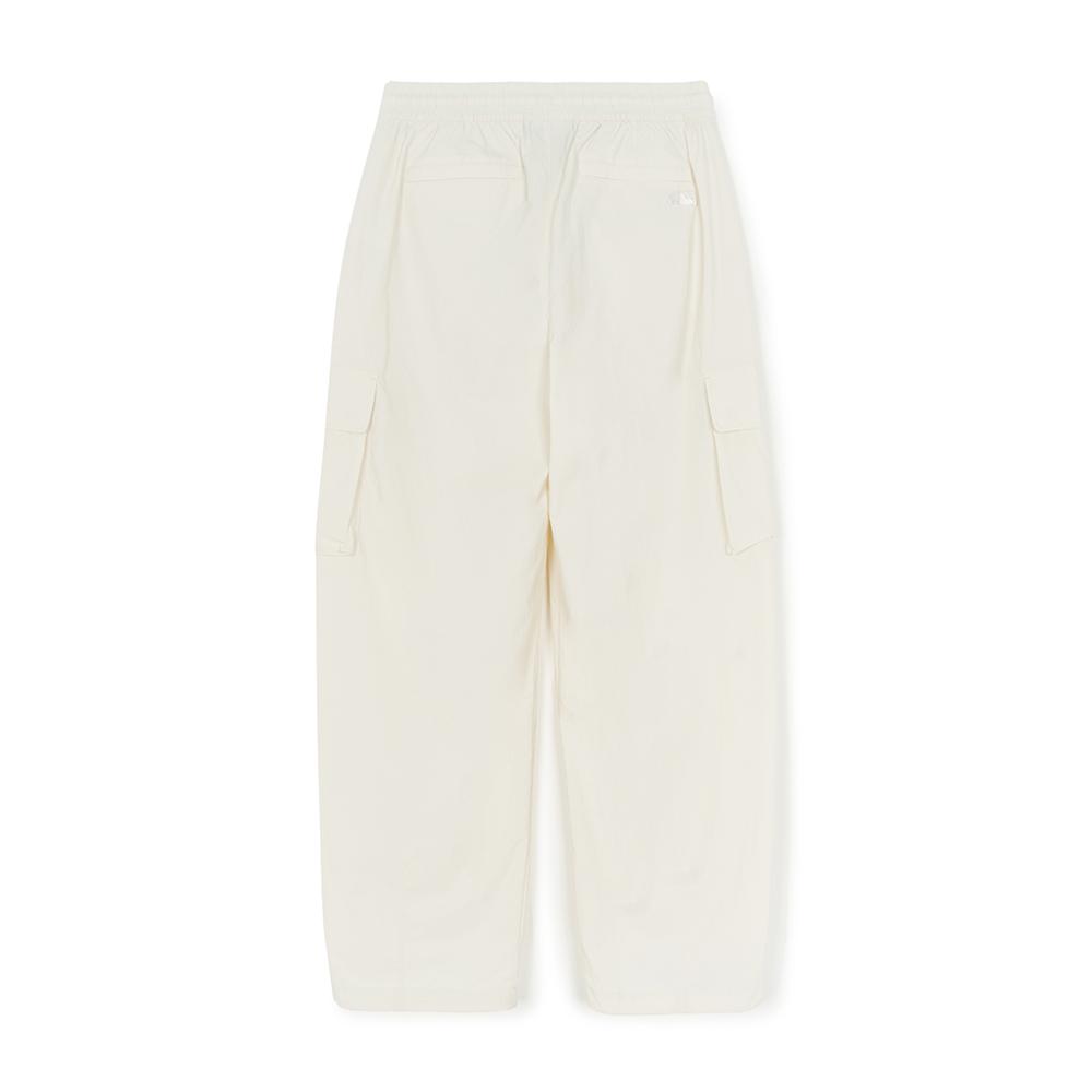 New MLB New York Yankees Basic Collection SS25 Cargo Pants Unisex Linen Cream 3AWPB1153-50CRM