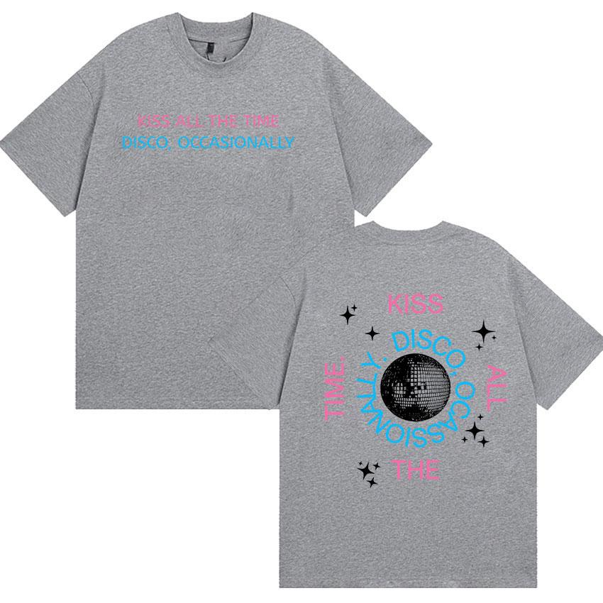 Harry Styles Kiss All The Time Disco Occasionally 2026 T Shirt Unisex Women Fashion Harajuku High Quality Cotton Tshirt Streetwear