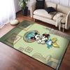 Mickey Mouse cartoon print rug, non-slip and stain-resistant floor protection rug, home décor.