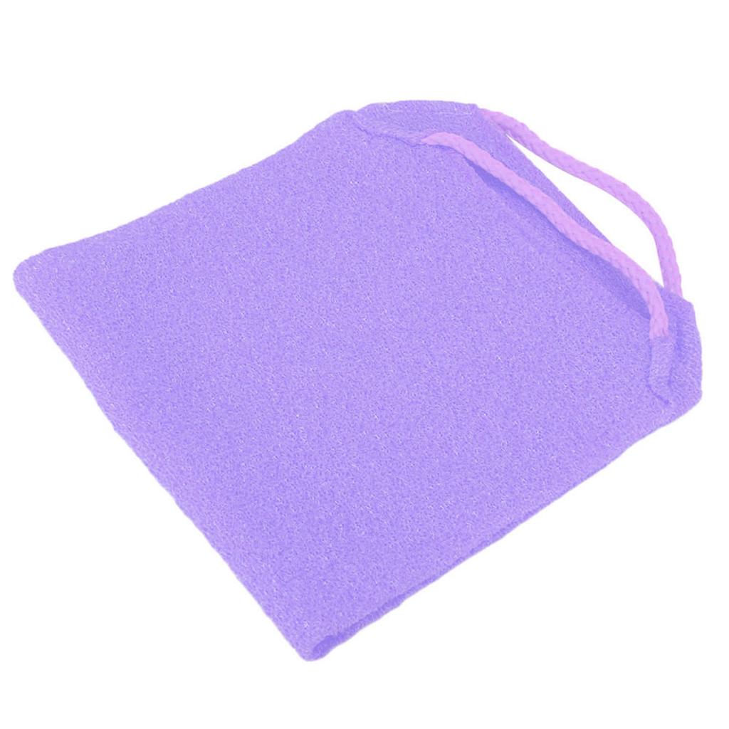 Exfoliating Rubbing Washcloth Elastic Shower Body Scrub Cleaning Massage Bath Towel StrapPurple