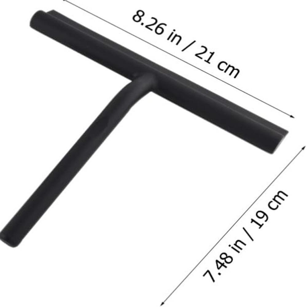 Shower Squeegee Window Glass Wiper Silicone Scraper Cleaner Brush Long Handle Bathroom Mirror Wiper Scraper Cleaning Accessories