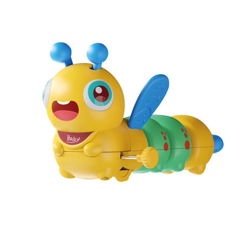 Colorful Baby Bee Winding Toy For Infants With Fun Stretching Caterpillar Design