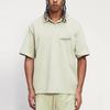 Fear of God Essentials Fall/Winter 2020 Printed Logo Straight-Cut Polo Shirt Unisex Tops Sage FOG-FW20-307