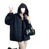 Women's Casual Outdoor Hooded Windbreaker - Stylish Loose-Fit Long Sleeve Jacket for Spring & Autumn