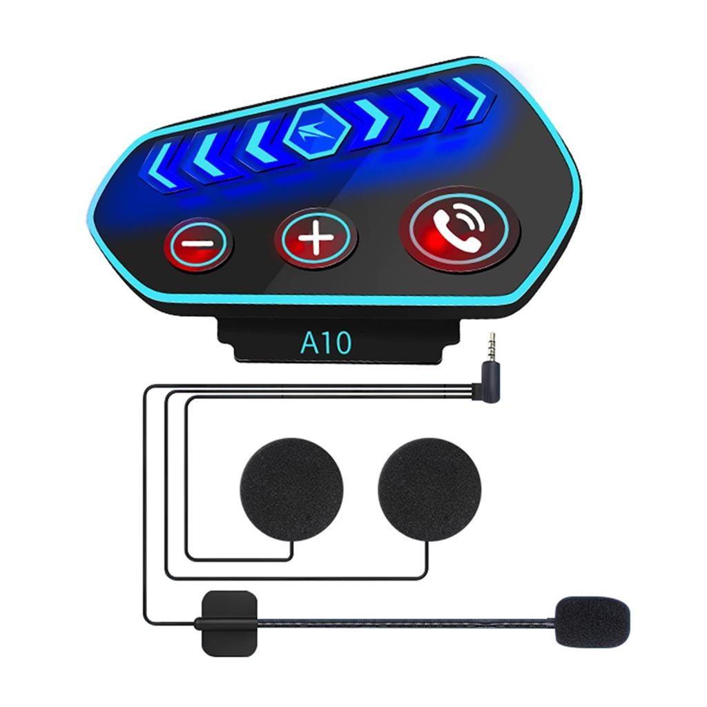 SETHDA Bluetooth Helmet Motorcycle Slim Helmet Headset with Auto IP67 Standby Noise Voice and Japanese Instruction Manual Included A10 5.0 Speaker,