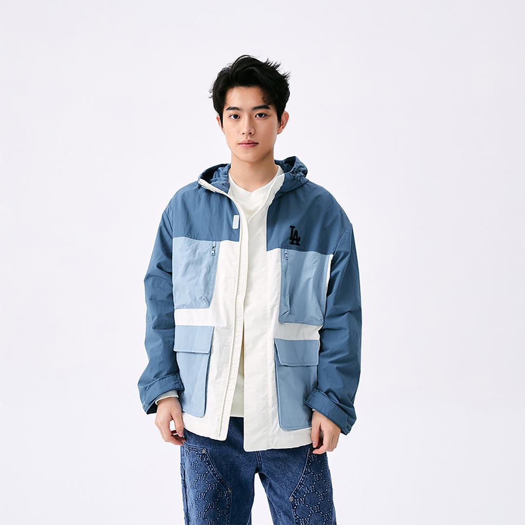 New MLB Los Angeles Dodgers Basic Collection SS25 Jacket Unisex Indigo 3AWJB0751-07INP