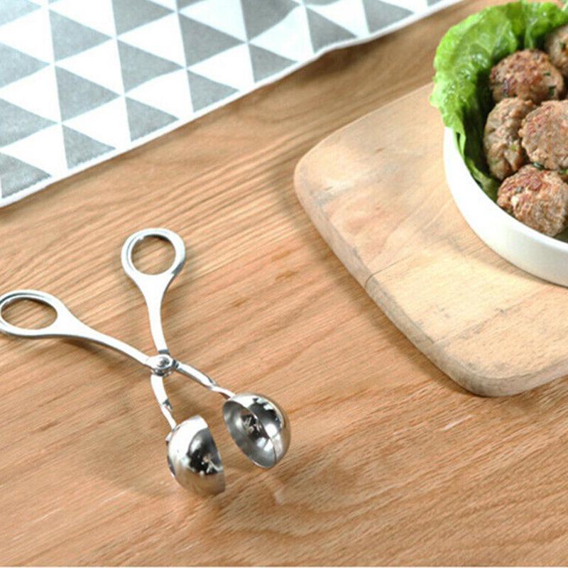 Lžíce na výrobu masových kuliček Nepřilnavý kuchyňský nástroj na vaření masa z nerezové oceli