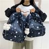 Dolce Zaino Notte Stellata, Adorabile Borsa da Scuola per Ragazze, Zaino Virale Ins per Scuola Media e Superiore, Zainetto Morbido Pastello