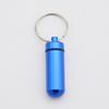 Portable Medicine Bottle  Mini Aluminum Alloy Keychain  Hanging Bottle  Sealed Compartment Waterproof Metal Medicine Box