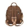 PU Backpack Women's Retro Dual-Use Shoulder Bag Large Capacity Travel Commuter Backpack