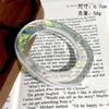 Fun Transparent Cute Acrylic Gentle Wave Wide Version Square Resin Charm Bangle Bracelet for Women Travel Jewelry Hip Hop Bangle