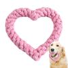 Small Cotton Rope Dog Chew Toy Creative Heart Shaped Pet Chew Toy Bite-resistant Fun Cat Training Teething Toy Pet Supplies