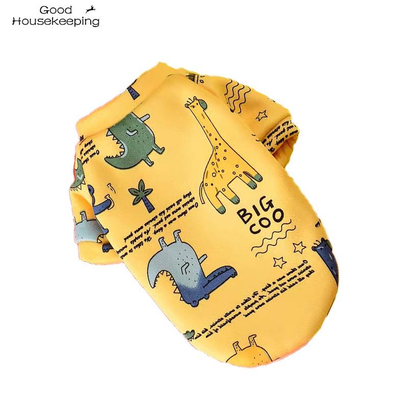 

Костюм для собаки, милое пальто с принтом животных, хлопковый мягкий пуловер, рубашка для собаки, куртка, толстовка, свитер для кошки, одежда для домашних животных