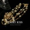 Vintage Floral Pearl Jewelry Set: Elegant Multi-layer Necklace & Earrings