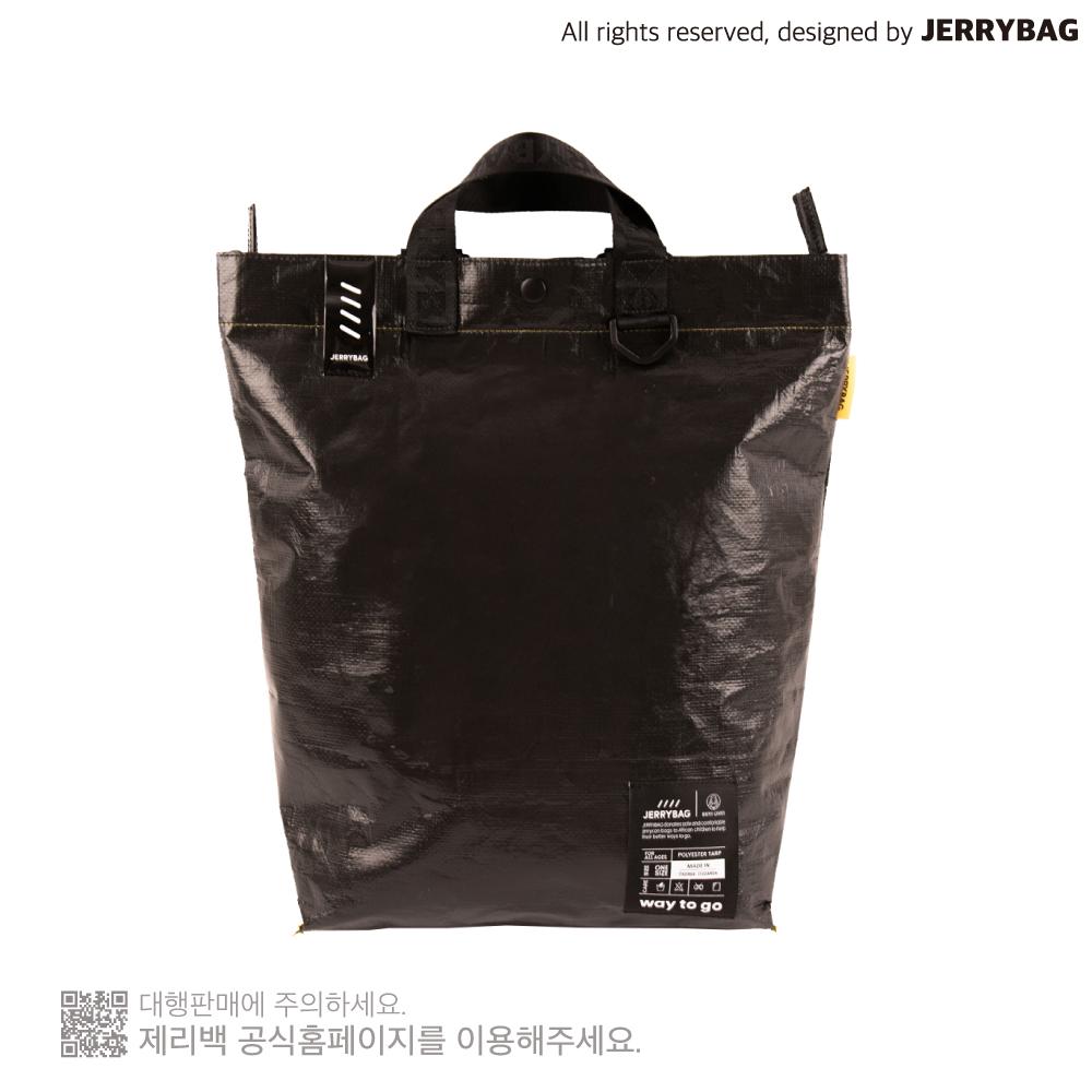 Jerrybag Tarpaulin Three-Way Bag Black