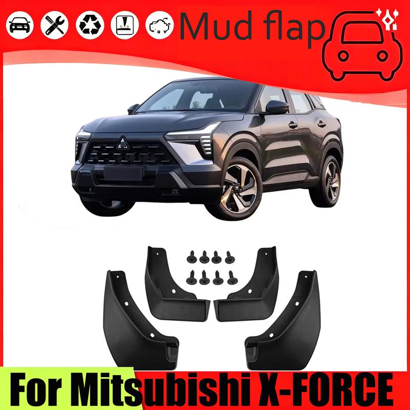Splash Guards Mud Flaps Mudguards For Mitsubishi XFORCE X Force 2024 Front Rear Wheels Fender Car Accessories 4Pcs MudFlaps