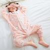 Pigiama a gamba divisa per bambini Autunno Inverno Tutina in flanella per neonati Sacco a pelo per neonati e bambini Tuta