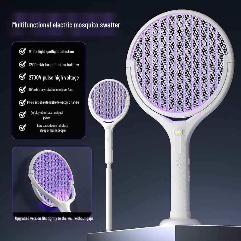 KITCHEN MOMMY Smart Retractable Electric Mosquito Swatter
